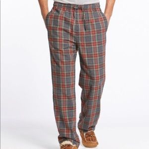 Ll Bean Fleece Lined Flannel Pajama 